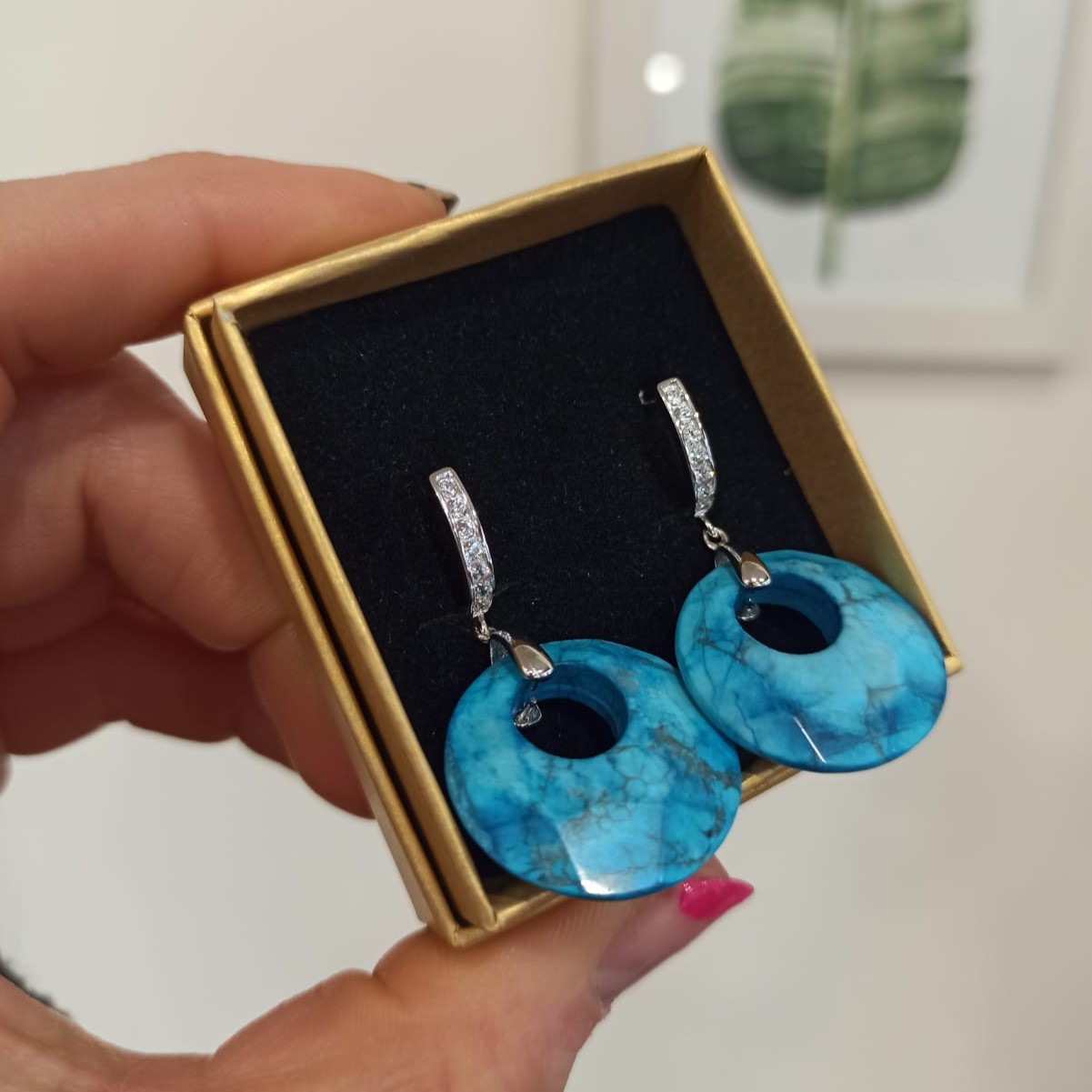 Aros Piedra Turquesa 2 - Imagen 2