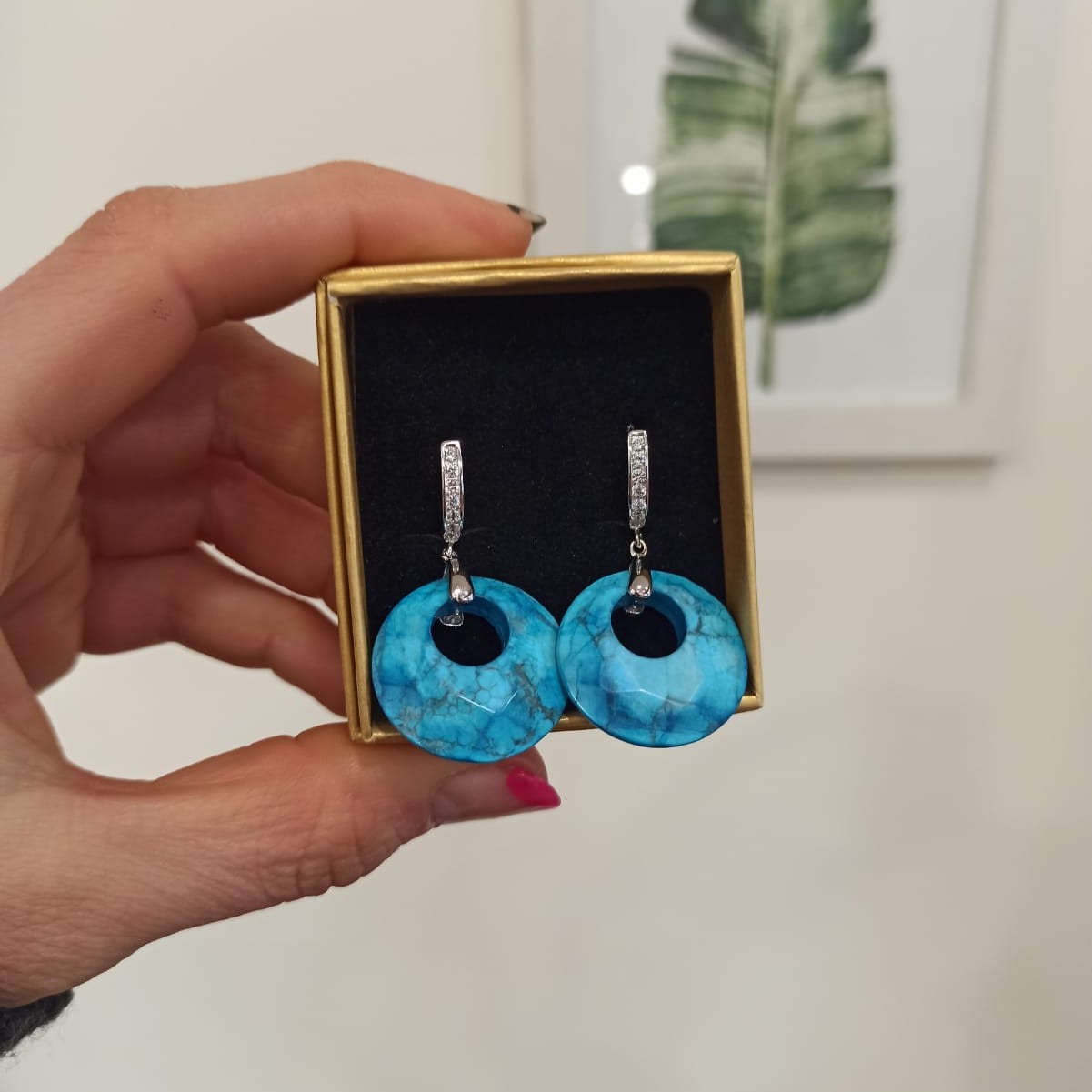 Aros Piedra Turquesa 2 - Imagen 3