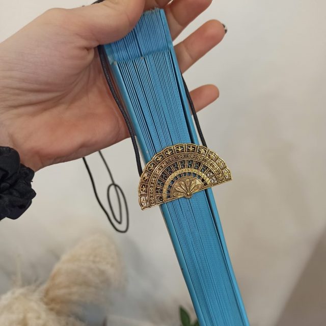 Colgador Abanico Dorado