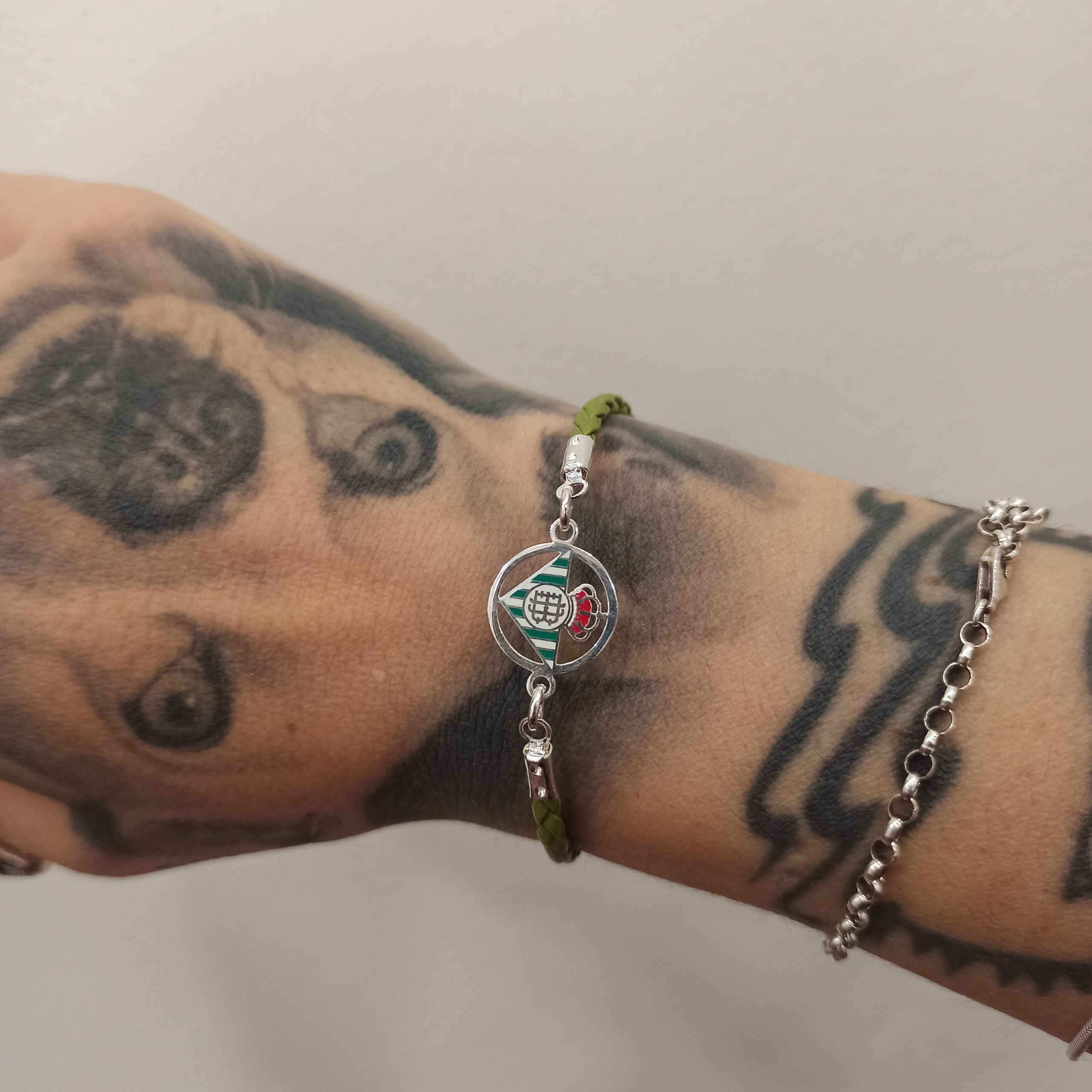 Pulsera Betis Esmalte Plata