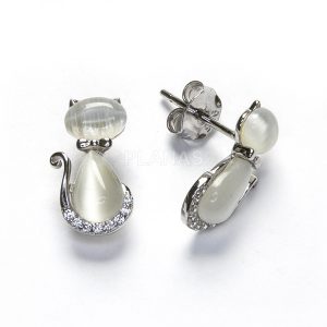 Pendientes Gatos Nácar