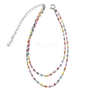 Tobillera Doble Color