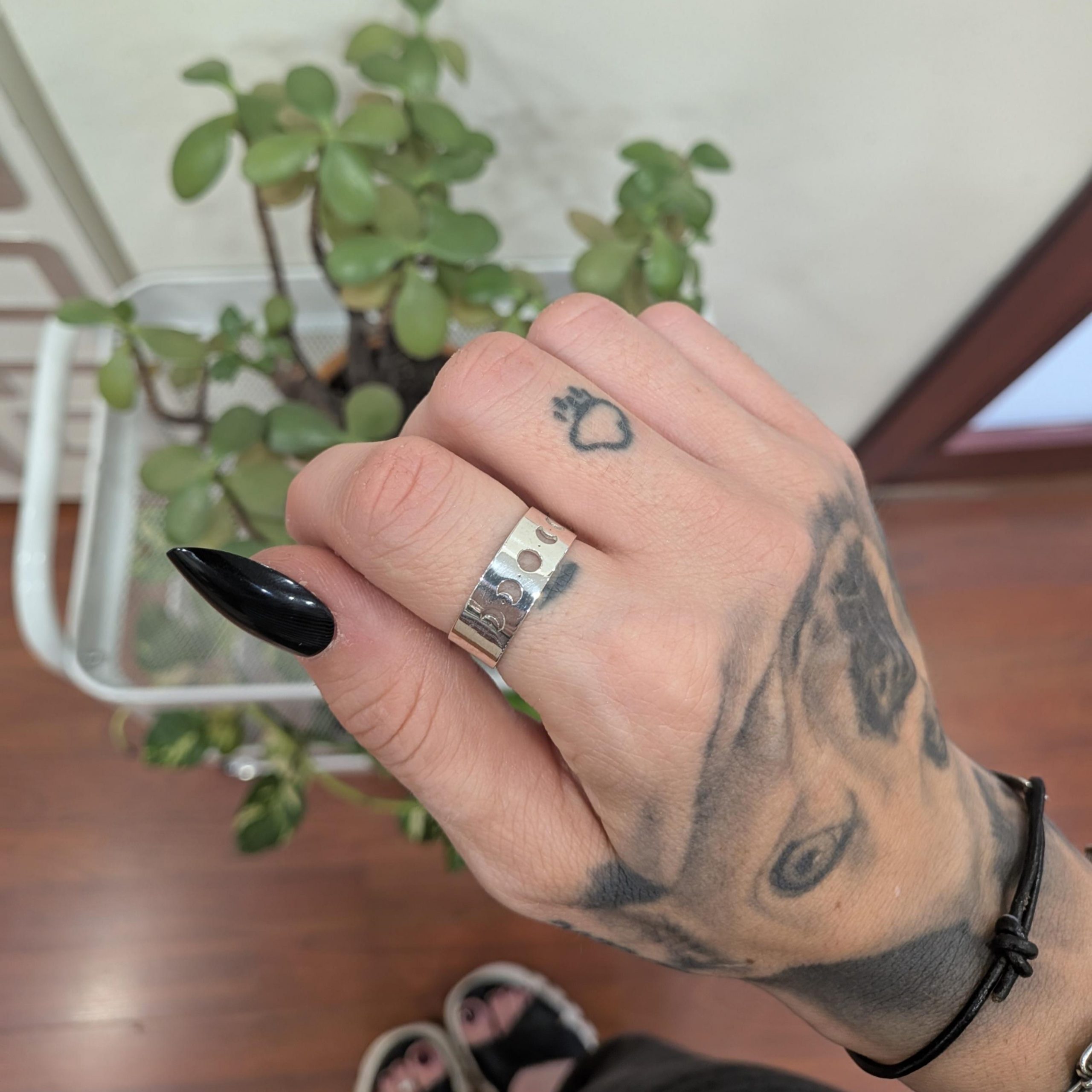 Anillo Fases Lunares Plata - Imagen 7