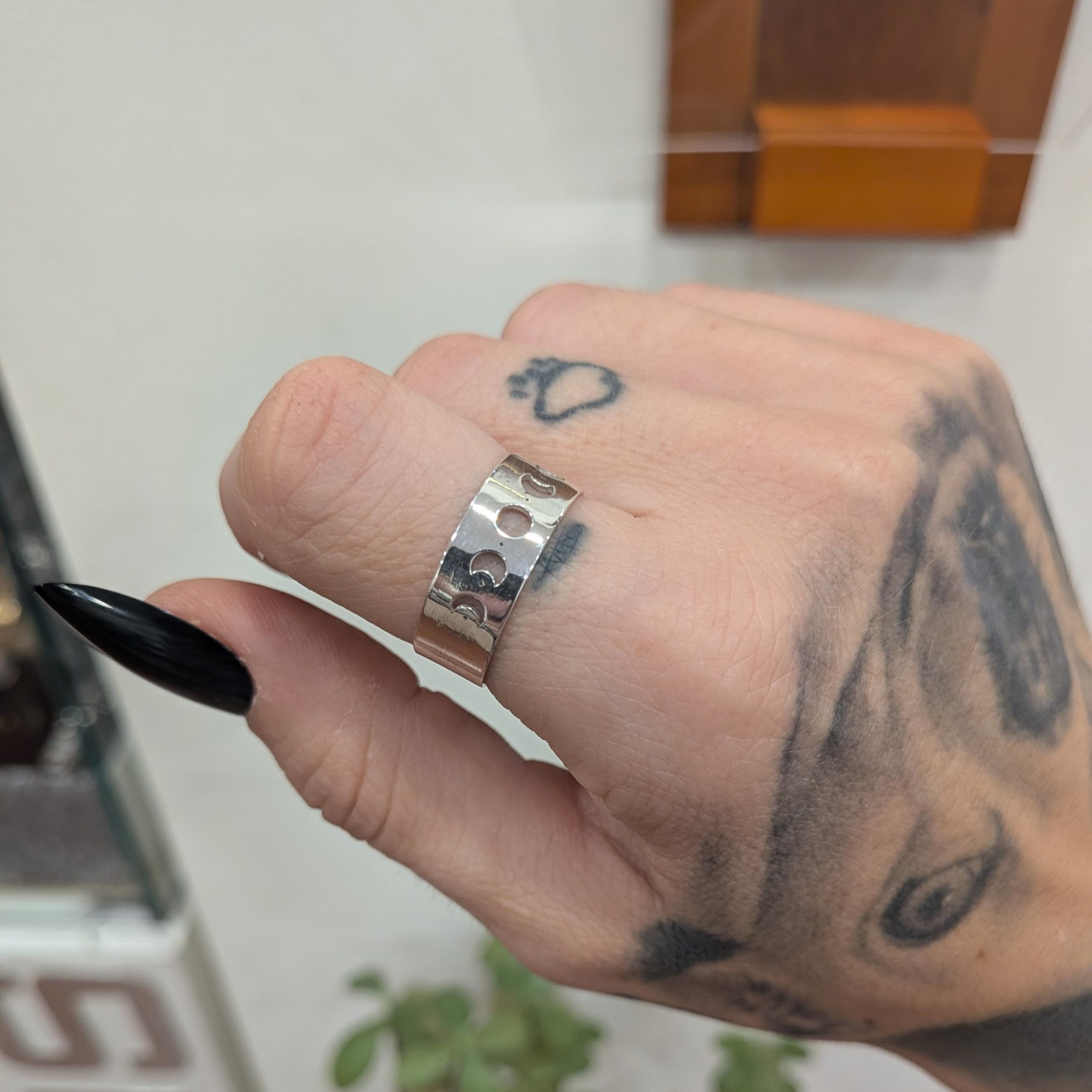Anillo Fases Lunares Plata - Imagen 6