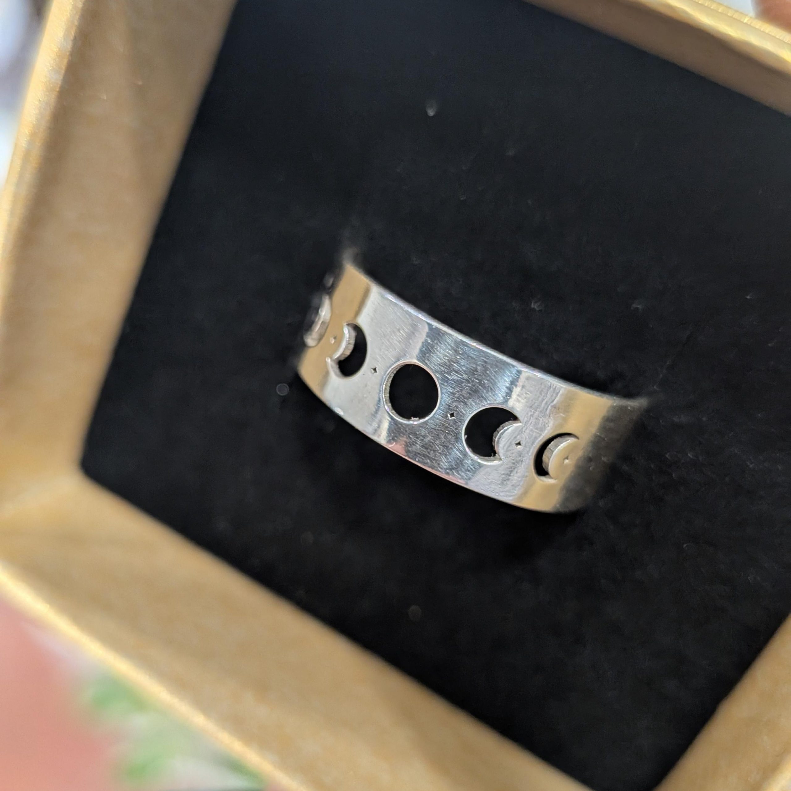 Anillo Fases Lunares Plata - Imagen 3