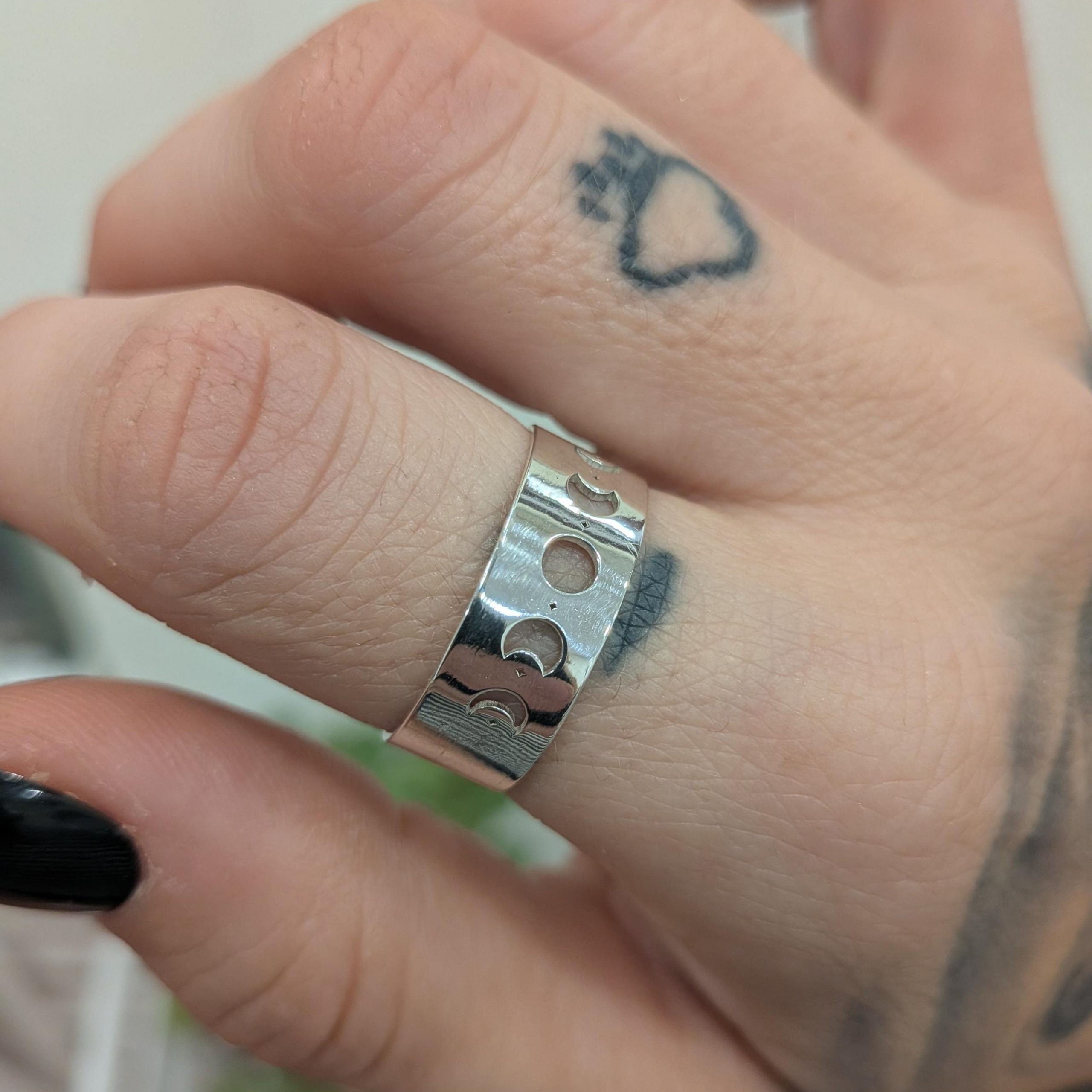 Anillo Fases Lunares Plata - Imagen 5