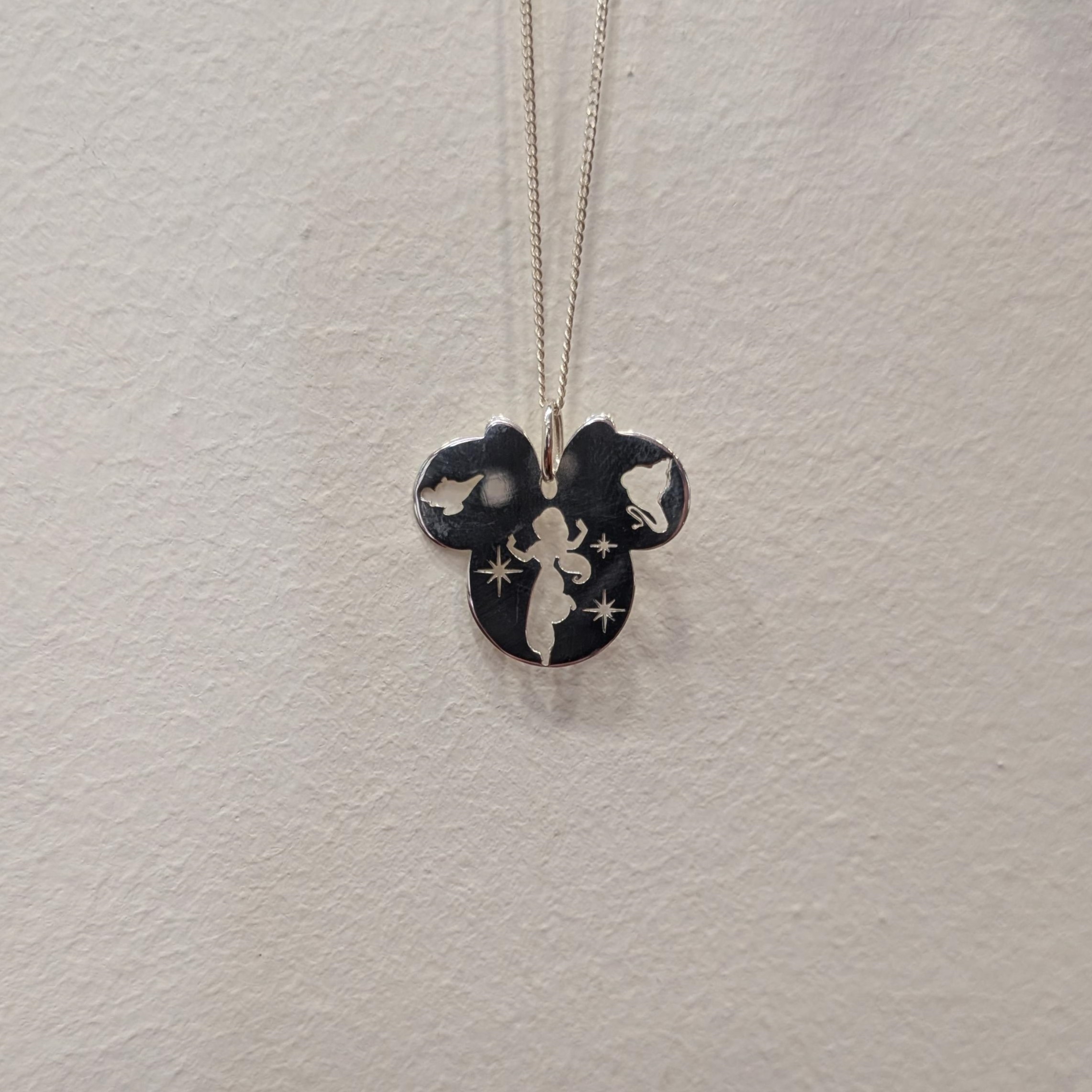 Colgante Minnie Jasmine Aladdin Plata - Imagen 4