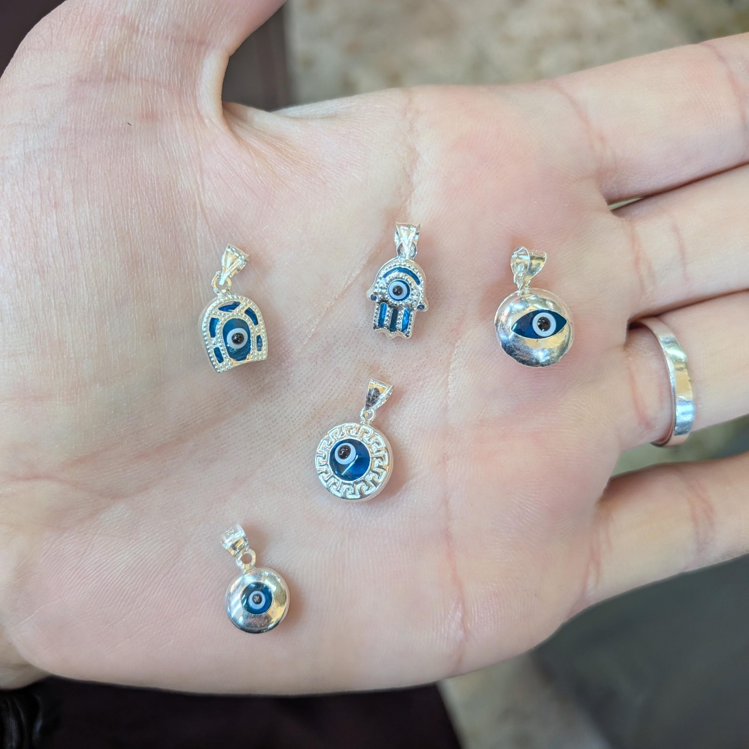 Colgante Ojo Turco Nazar en Plata de Ley 925 – Varios Modelos